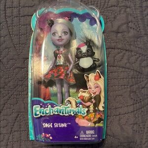 NEW IN BOX Enchantimals Sage Skunk Doll with Pet